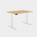 Leap Single Desk Top With Alu Portals, 1200 x 800mm - Beech White Frame LP-S/TP1280/BE/WHT