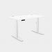 Leap Single Desk Top With Alu Portals, 1200 x 800mm - White White Frame LP-S/TP1280/WH/WHT