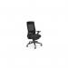 Operative Chair, Black Base, Adj. Lumbar, Black mesh, black seat MCC-X22/BLK