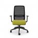 NV Operative Chair Adj. Arms, Mesh Back, Black Frame, Green Fabric Seat NV/M/B/BLK/GREEN