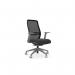 NV Operative Chair Adj. Arms, Mesh Back, Grey Base, Black Fabric Seat NV/M/GY/BLK