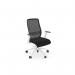 NV Operative Chair Adj. Arms, Mesh Back, White Frame, Black Fabric Seat NV/M/LME/BLK