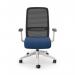 NV Operative Chair Adj. Arms, Mesh Back, White Frame, Navy Fabric Seat NV/M/LME/BLK/NAV