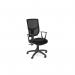 OA High Back Mesh Chair 2 Lever Nylon Base Fixed Arms - Black Mesh - Evert Black E001 OA2SM2L/FXARMS/E001/BMS