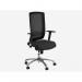 Begin Black Chrome Base Galactica Seat Slide Lumbar Vario Adj Arms TKMS1 Black Mesh - Evert OBEGIN/BK/CHR/L/ARMVAR/E001/TKMS1