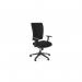 OFlash *FABRIC* Back, *SEAT SLIDE*, Step Arms PP - Evert Black E001 OFLASH/F/BB/SS/ARMSTEP-PP/E001