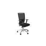 OZ High Back Swivel Black Mesh Lumbar Support Vario Arms - Evert Black E001 OZ3S/L/ARMVAR/E001/BMS