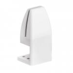 The picture shows an Edit Office Desk Screen Bracket made of PET material. It is designed for under mount installation on a single white desk, featuring a PJ-4 style. The bracket appears sleek and modern, providing a sturdy support for desk screens.