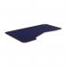 K Top With Rounded Corners Alu Portals, 1600 x 1000 x 18mm, Left - NAVY BLUE PLY P-KR1610L/NB