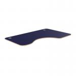 Radial Top With Rounded Corners Alu Portals, 1600 x 1000 x 18mm, Right-NAVY BLUE PLY P-RDR1610R/NB