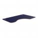 Radial Top With Rounded Corners Alu Portals, 1600 x 1000 x 18mm, Right-NAVY BLUE PLY P-RDR1610R/NB