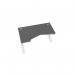 PLY Sit Stand K Top With Alu Portals, 1600 x 1000 x 25mm Rad Left - GR P-TP1610L/GR
