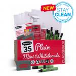 Show-me StayClean A4 Whiteboards Plain/Plain (35 boards pens and erasers + Free cleaners) C/SMB EG60021