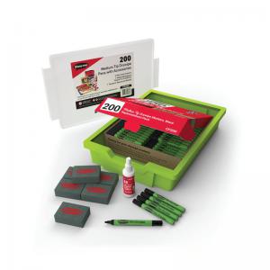 Show-me Show Me Dry Wipe Classroom Tray Pack of 200 Black GTC200