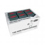 Show-me Mini Foam Whiteboard Eraser (100 Pack) MFE100 EG60091