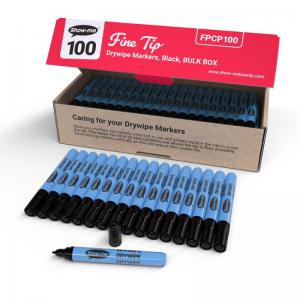 Photos - Felt Tip Pen Marker Show-me Drywipe  Fine Tip Black Pack of 100 FPCP100 EG60119 