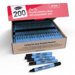 Show-me Drywipe Marker Fine Tip Slim Barrel Black (Pack of 200) FP200 EG60176