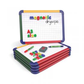 Show-me Magnetic Whiteboard A3 Gridded (Pack of 5) MBA35 EG60254