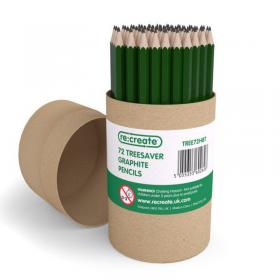 ReCreate Treesaver Recycled HB Pencil (Pack of 72) TREE72HBT EG60262