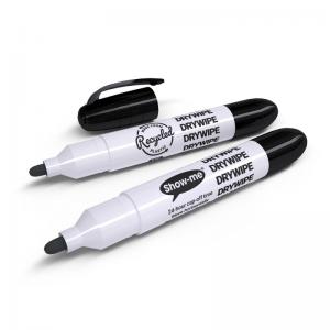 Show-me Eco Drywipe Markers Black Pack of 50 STM50 EG60280