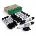 Show-me Eco Drywipe Markers Black (Pack of 10) STM10 EG60301