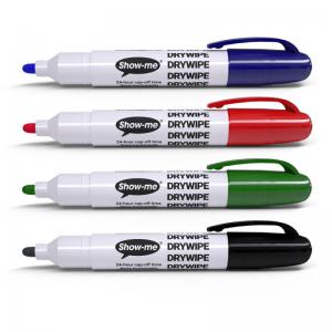 Show-me Eco Drywipe Markers Assorted Pack of 4 STM4 EG60302