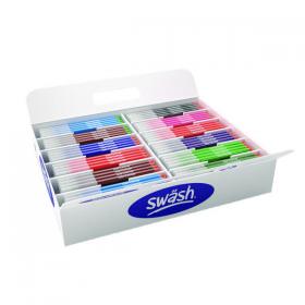 Swash KOMFIGRIP Colouring Pen Broad Tip Assorted (300 Pack) TC300BD EG60478