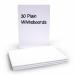 Budget Whiteboard Plain (30 Pack) WBP30 EG60488