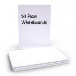 Budget Whiteboard Plain (30 Pack) WBP30 EG60488