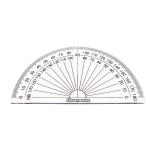 Classmaster 180 Degree Protractor Clear (Pack of 10) 899595 EG60501