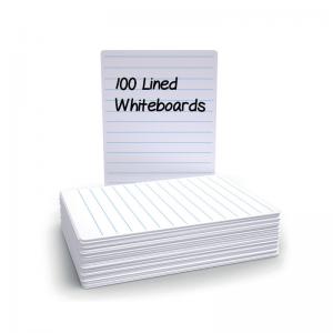 Show-me Economy Drywipe Boards 500 Micron Lined Portrait A4 Pack of