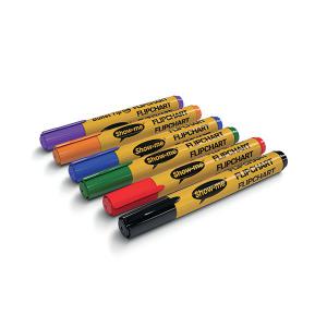 Image of Show-me Show-Me Flipchart Markers Bullet-Tip Assorted Pack of 6 FCM6A