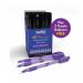 Swash Triangular Ballpoint Pens Rubber-Grip Black (Pack of 40) + 3 Free Purple BBT40BK EG63460