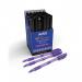 Swash Triangular Ballpoint Pens Rubber-Grip Black (Pack of 40) + 3 Free Purple BBT40BK EG63460