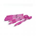 Swash Triangular Ballpoint Pens with Rubber Grip 40 Pink + 3 Purple (Pack of 43) BBT40PK EG63464