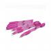 Swash Triangular Ballpoint Pens with Rubber Grip 40 Pink + 3 Purple (Pack of 43) BBT40PK EG63464