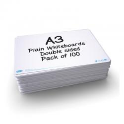 Show-me Drywipe Boards PlainPlain A3 (Pack of 100) A3P100 EG63470
