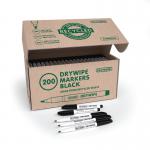 Re:create Recycled Whiteboard Markers Bullet Tip Black (Pack of 200) RDME200 EG63489
