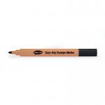 Show-me Whiteboard Pens Triangular Black (Pack of 10) EGWM10 EG63542