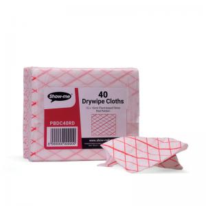 Show-me Plant Based Drywipe Eraser Cloths Assorted Pack of 40 PBDC40RD