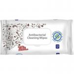 Multipurpose Antibacterial Wipes: 72; unscented. Effective for medical offices; schools; homes. Dual-action; alcohol-free. Resealable flip-top lid ABW72AG