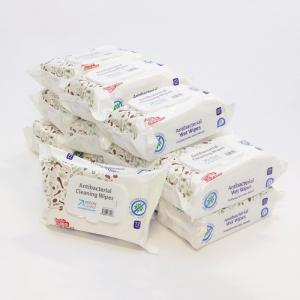 Multi-Purpose Antibacterial Wipes 12x72; unscented. Disinfects medical