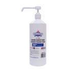 Osler & Walsh Hand Sanitiser Gel: 80% alcohol 1000ml bottle Robust germ protection water-free. Ideal for personal/commercial use. Convenient screw cap HS801000