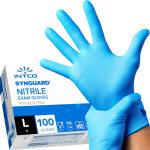 Intco Nitrile Gloves Large (100-pack): Professional-grade hand protection in blue. Durable comfortable with excellent grip. Powder-free latex-free. NGI100LBU