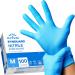 Intco Nitrile Gloves Medium (100-pack): Professional-grade hand protection in blue. Durable comfortable with excellent grip. Powder-free latex-free. NGI100MBU