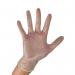 Large Vinyl Gloves (100-pack): Hygienic; ambidextrous and strong barrier for catering; medical; household; salon; car repair; and pet care.  VGY100LC