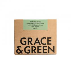 Grace and Green Bulk Organic Cotton Applicator Tampons Regular (Pack of 200) GGOTARBULK16 EHC03502