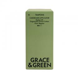 Grace and Green Organic Cotton Applicator Tampons Regular (Pack of 16) GGOTA-R007 EHC03538