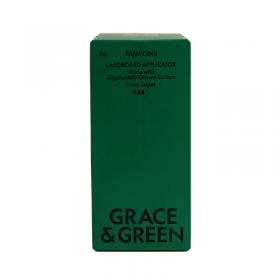 Grace and Green Organic Cotton Applicator Tampons Super (Pack of 14) GGOTAS008 EHC03539