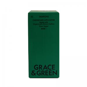 Grace and Green Organic Cotton Applicator Tampons Super Pack of 14